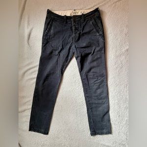 A&F Abercrombie&Fitch vintage chino slim pants, navy blue, 32x32